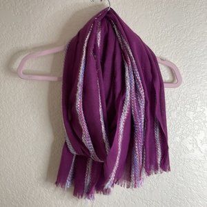 𝅺PURPLE scarf with fringe